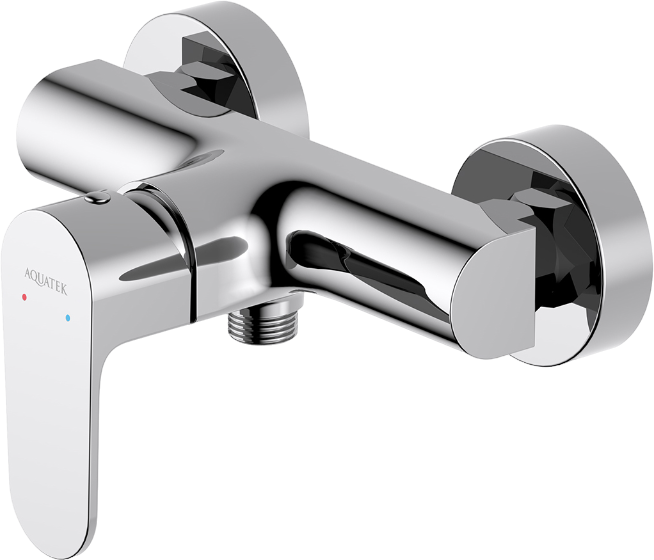 Душевой комплект Смеситель для душа AQUATEK Оберон AQ1260CR + Гарнитур AQ2011CR