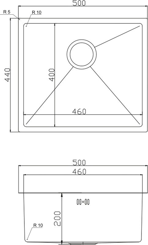 Комплект Мойка Mixline 548569 черный графит + Измельчитель KUCHENSTERN Muhle