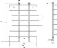 Полотенцесушитель водяной Energy Aero 100x60