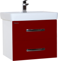 Тумба с раковиной Bellezza Рокко 60 подвесная, красная