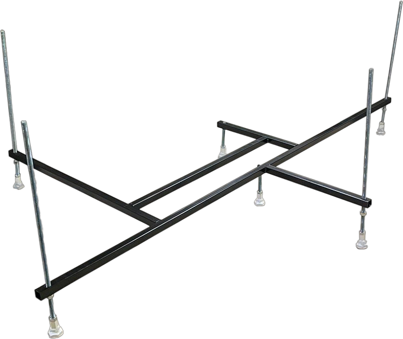 Акриловая ванна EUROLUX Como L 170x100 см, угловая, левая, пристенная, белая, асимметричная, с каркасом