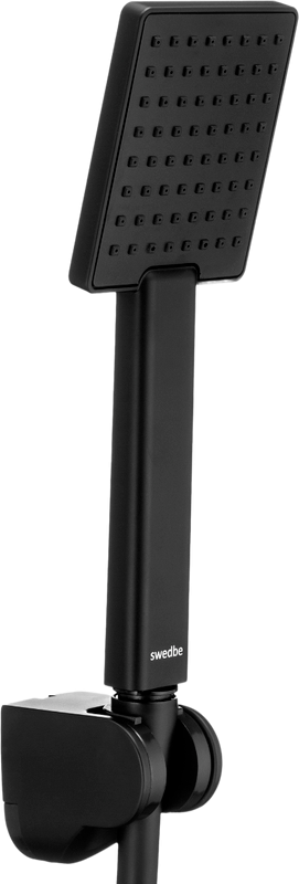 Душевой комплект Смеситель IDDIS Slide SLIBL00i67 + Гарнитур Swedbe Hermes 5136B + Подключение Built-in Shower Accessories 004BL00i62 + Излив SLIBL0Si63