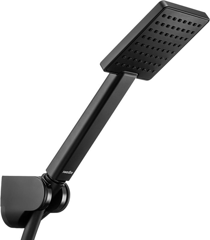 Душевой комплект Смеситель IDDIS Slide SLIBL00i67 + Гарнитур Swedbe Hermes 5136B + Подключение Built-in Shower Accessories 004BL00i62 + Излив SLIBL0Si63