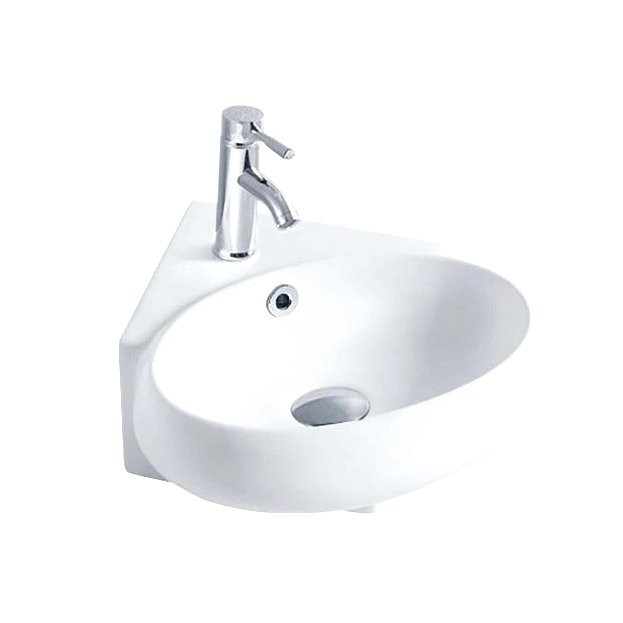 Раковина маленькая в туалет GID Suspendido N9359 36 глянцевая белая, фаянс