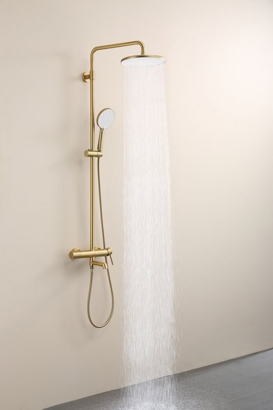 Душевая стойка Raglo R20.24.03 сатин золотой