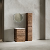 Мебель для ванной комнаты Sancos Libra Floor 60 дуб чарльстон, белая раковина CN7001