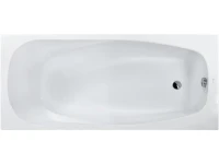 Акриловая ванна Vagnerplast Aronia 170x75 см, пристенная, белая, с каркасом