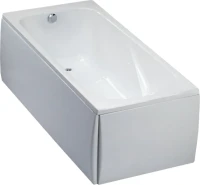 Акриловая ванна Vagnerplast Aronia 170x75 см, пристенная, белая, с каркасом