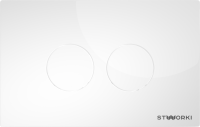 Комплект Унитаз подвесной STWORKI Вестфолл S08401WH безободковый, с микролифтом, глянцевый белый, смыв торнадо + Инсталляция + Кнопка Хельсинки 500470 белая