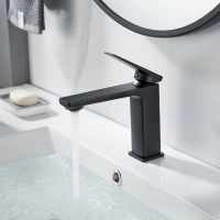 Смеситель для раковины Shevanik S8901H-1 черный Смеситель для раковины Shevanik S8901H-1 черный