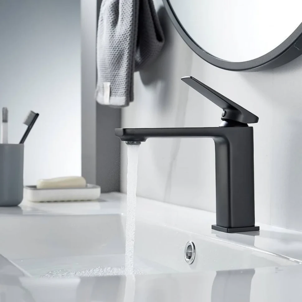 Смеситель для раковины Shevanik S8901H-1 черный