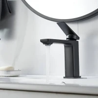 Смеситель для раковины Shevanik S8901H-1 черный Смеситель для раковины Shevanik S8901H-1 черный