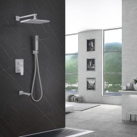 Душевой комплект Abber Weiss Insel AF8017FW С ВНУТРЕННЕЙ ЧАСТЬЮ, матовый белый