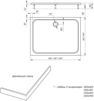 Поддон для душа AQUATEK DPA-0000011 120x80