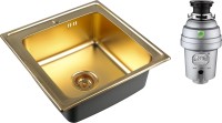 Комплект Мойка Zorg Inox PVD SZR-5050 bronze + Измельчитель Inox D