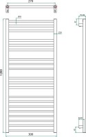 Полотенцесушитель электрический Grota Classic 30x120