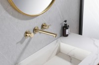 Смеситель для раковины Abber Emotion AF88121G С ВНУТРЕННЕЙ ЧАСТЬЮ, матовое золото