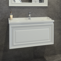 Тумба под раковину без столешницы Caprigo Ponza 80 подвесная, белая
