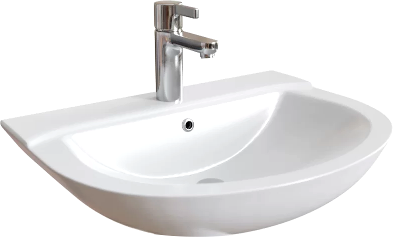 Раковина подвесная DIWO Муром 0114 63 белая, фаянс