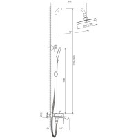 Душевая стойка BELZ B507 B24507-7 черная