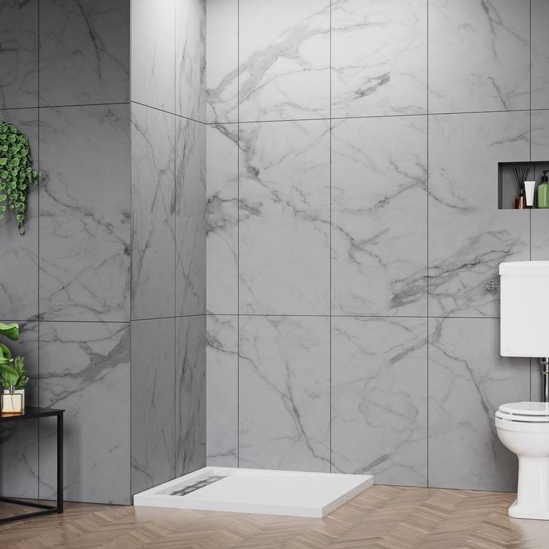 Поддон для душа BelBagno Due 90х90 см с сифоном