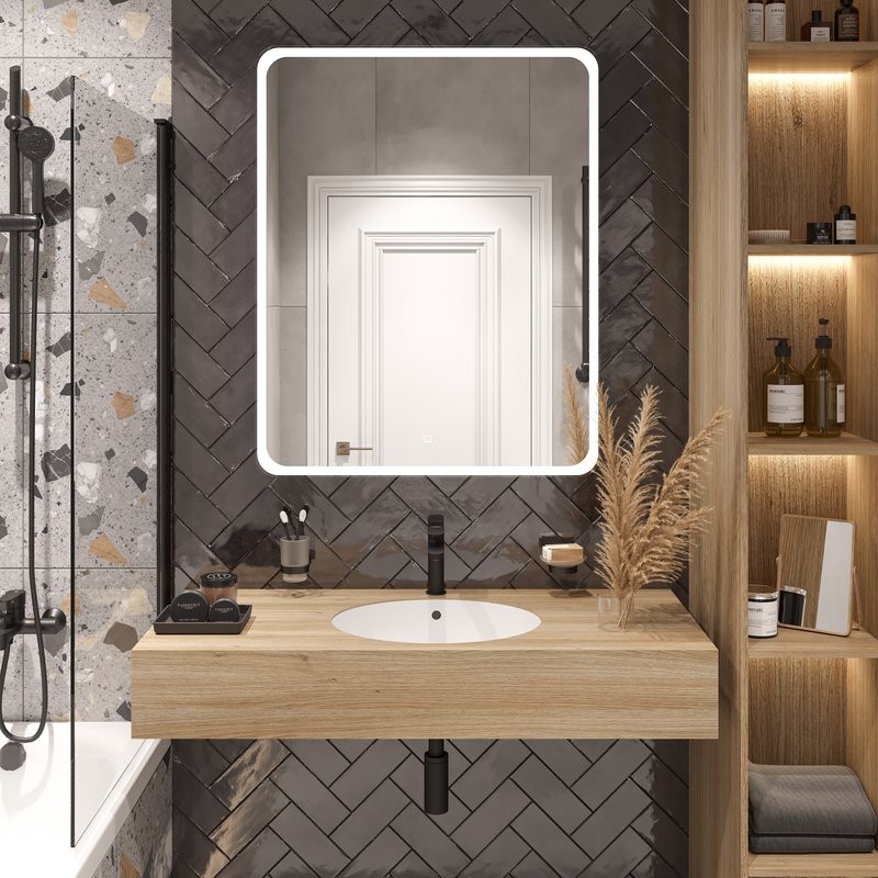 Раковина встраиваемая снизу STWORKI Копенгаген S42411WH 49 глянцевая белая, овальная