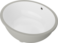 Раковина встраиваемая снизу STWORKI Копенгаген S42411WH 49 глянцевая белая, овальная