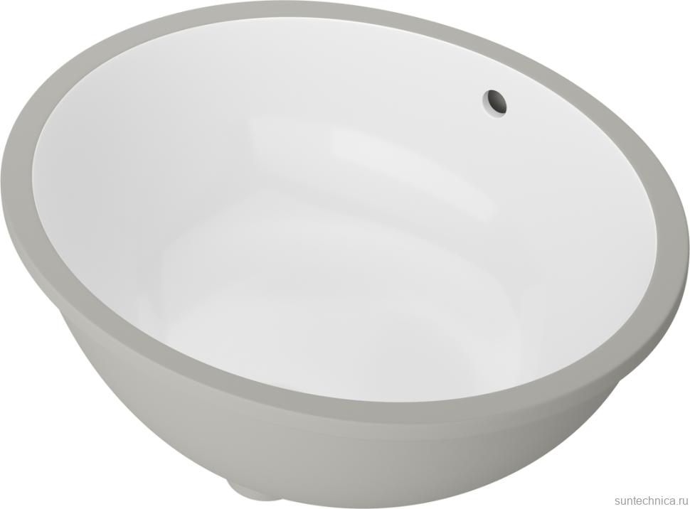 Раковина встраиваемая снизу STWORKI Копенгаген S42411WH 49 глянцевая белая, овальная