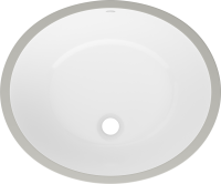 Раковина встраиваемая снизу STWORKI Копенгаген S42411WH 49 глянцевая белая, овальная