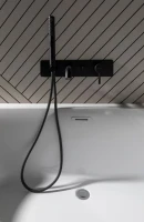 Акриловая ванна Allen Brau Priority 5 L 160x80 см, левая, пристенная, белая, асимметричная, на ножках, с экраном, со сливом-переливом