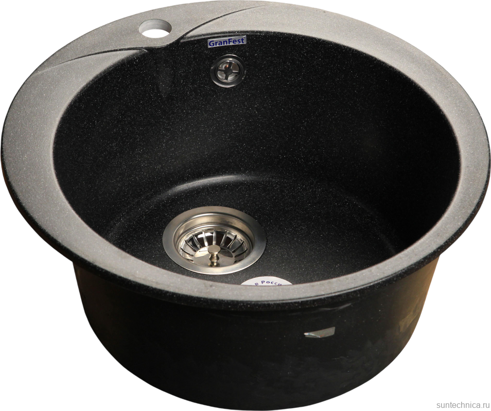Мойка кухонная GranFest Rondo GF-R480 черный