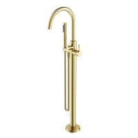 Смеситель для ванны напольный Sancos Etna, брашированное золото, PVD покрытие, SC9009BG Смеситель для ванны напольный Sancos Etna, брашированное золото, PVD покрытие, SC9009BG
