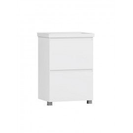 Тумба под умывальник Киото Н 60-02 Белый глянцевый (1)