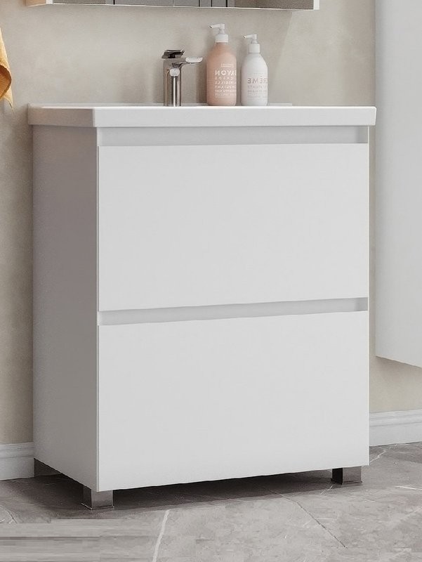 Тумба под умывальник Киото Н 60-02 Белый глянцевый (1)