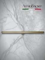 Душевой трап (лоток) AltroBagno Supremo AltroBagnoSupremo071237BG 80 см, решетка матовое золото, с сифоном, под плитку