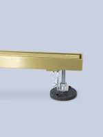 Душевой трап (лоток) AltroBagno Supremo AltroBagnoSupremo071237BG 80 см, решетка матовое золото, с сифоном, под плитку