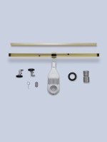 Душевой трап (лоток) AltroBagno Supremo AltroBagnoSupremo071237BG 80 см, решетка матовое золото, с сифоном, под плитку