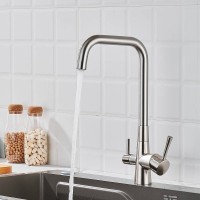 Смеситель для кухни с подключением фильтра Shevanik S528L, сатин Смеситель для кухни с подключением фильтра Shevanik S528L, сатин