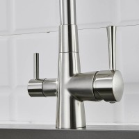 Смеситель для кухни с подключением фильтра Shevanik S528L, сатин Смеситель для кухни с подключением фильтра Shevanik S528L, сатин