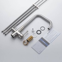 Смеситель для кухни с подключением фильтра Shevanik S528L, сатин Смеситель для кухни с подключением фильтра Shevanik S528L, сатин