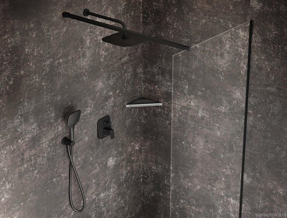 Кронштейн для верхнего душа Ravak 702.21BLM матовый черный