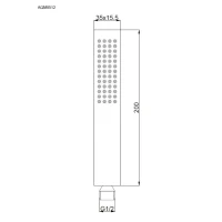 Лейка для душа AQUAme Savona с хромированным покрытием AQM8512CR