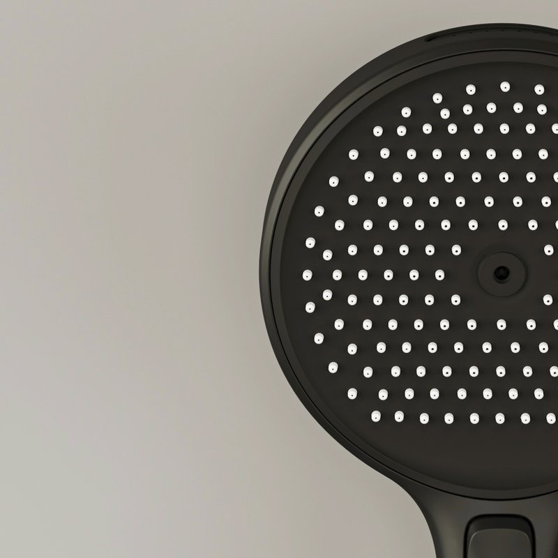 Душевой комплект Sancos Space SC3006MB матовый черный, С ВНУТРЕННЕЙ ЧАСТЬЮ