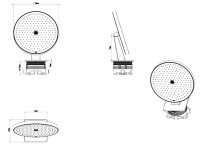 Верхний душ Splendy Feeling FE212N300R2CR С ВНУТРЕННЕЙ ЧАСТЬЮ, хром