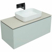 Тумба под раковину Allen Brau Infinity 100 1+1, подвесная, папирус матовый