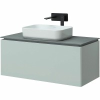 Тумба под раковину Allen Brau Infinity 100 1+1, подвесная, папирус матовый