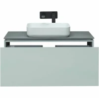 Тумба под раковину Allen Brau Infinity 100 1+1, подвесная, папирус матовый