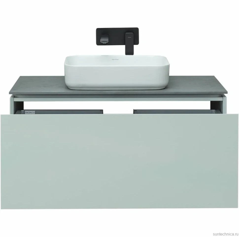 Тумба под раковину Allen Brau Infinity 100 1+1, подвесная, папирус матовый