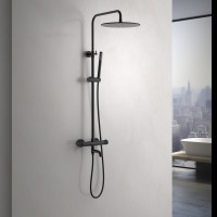 Душевая стойка Timo Saona SX-2380/03 с термостатом, черная