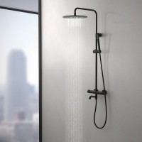 Душевая стойка Timo Saona SX-2380/03 с термостатом, черная